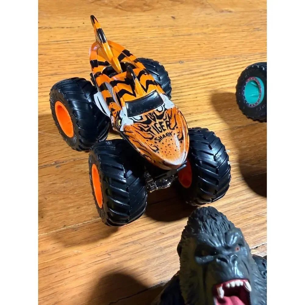 Mixed Toy Lot of 6 – Monster Trucks, Kong, Kuromi & Character Figures